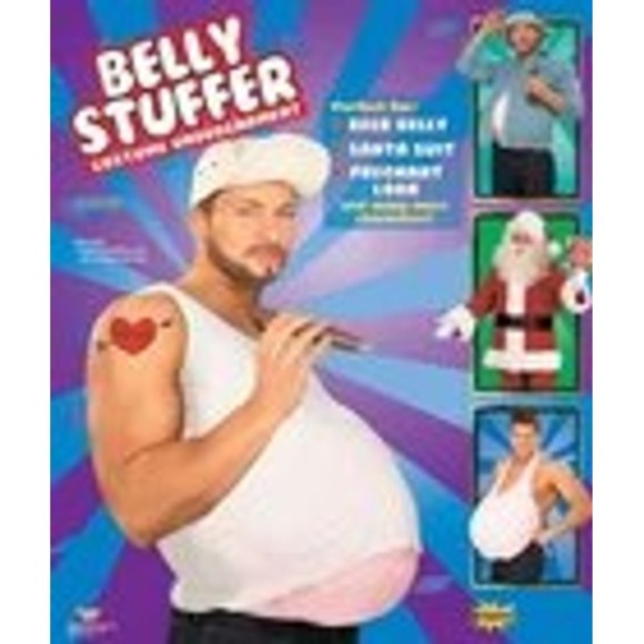 Other - Belly Stuffer Costume Undergarment One Size Beer Belly Santa Suit 59549 Tan